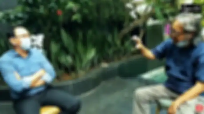 Obrolan Ahok dengan seniman Butet Kartaredjasa