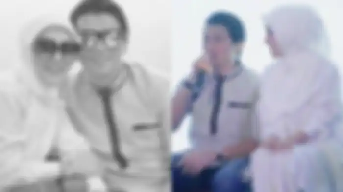 Syahrini dan Reino Barack saat ikut kajian