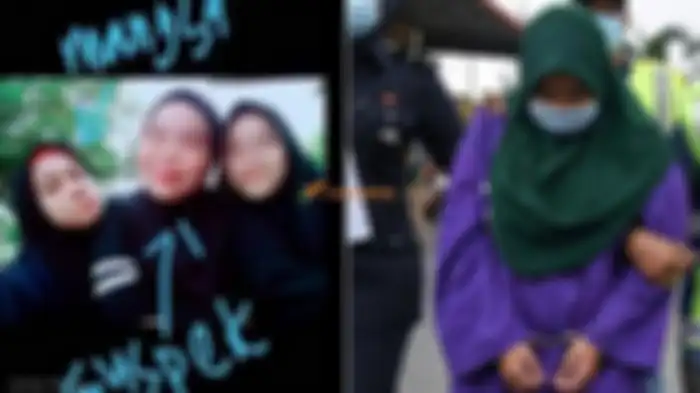 Siti bersama temannya yang kini tega membununya 