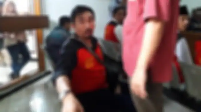 Gatot Brajamusti saat mengikuti persidangan di Pengadilan Negeri Jakarta Selatan, Ampera, Jakarta Selatan, Selasa (24/4/2018).
