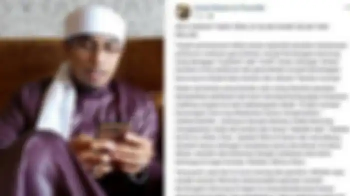 Status akun Facebook Maaher At-Thuwailibi 