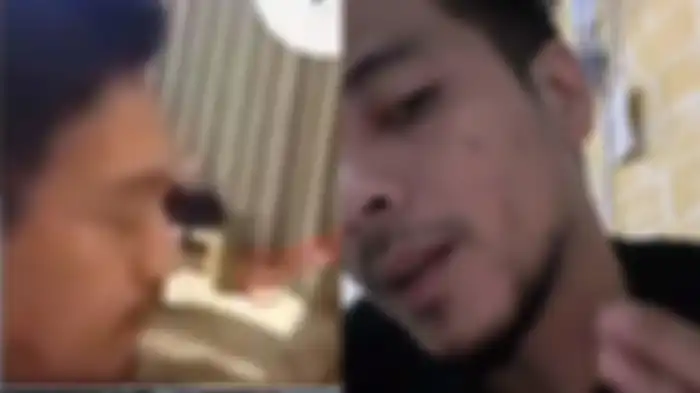 Beda bentuk wajah pemeran pria video syur mirip Gisel (kiri) dengan Adhietya Mukti (kanan) 
