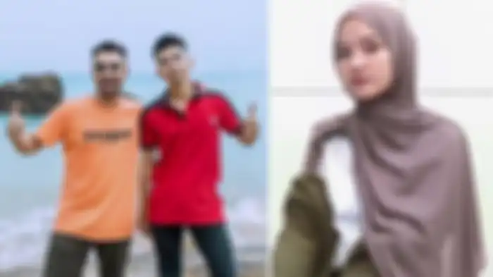 Dania (kanan) wanita yang pertama kali membuat sosok Dimas viral diundang Raffi Ahmad ke Andara  