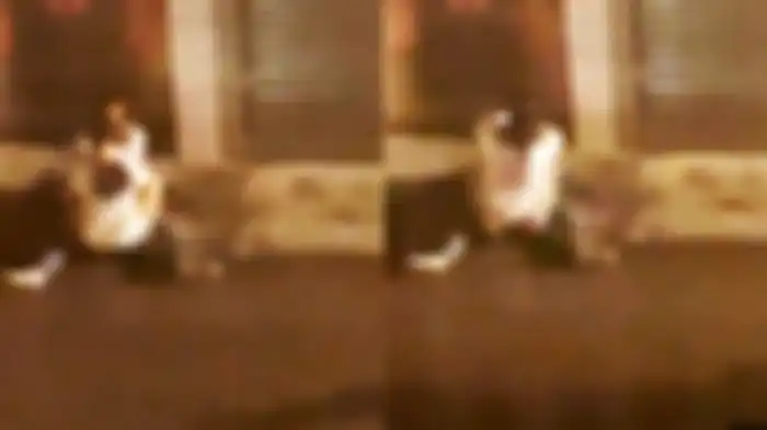 Dua sejoli terciduk asyik bermesraan hingga lakukan hal tak senonoh di tepi jalan