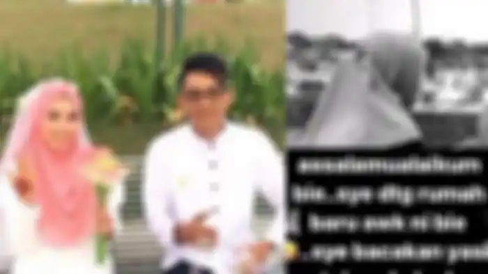 Azakin bersama calon suaminya 
