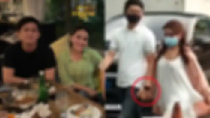 Ayu Ting Ting dan Adit Jayusman gandengan tangan 