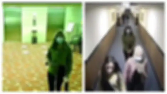 Kamera CCTV merekam detik-detik dua artis terlibat prostitusi online saat layani pria hidung belang.