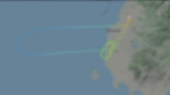 Rute pesawat Sriwijaya Air yang putar balik ke bandara.