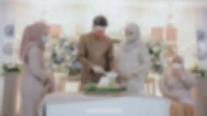 Zaskia Sungkar dan Irwansyah di acara tujuh bulanan, Jakarta Selatan, Minggu (17/1/2021). 