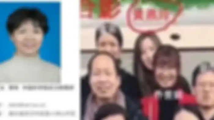 Pekerja lab Wuhan, Huang Yanling (kiri atas dan di bawah lingkaran merah, foto kanan) berfoto sebelum dia menghilang