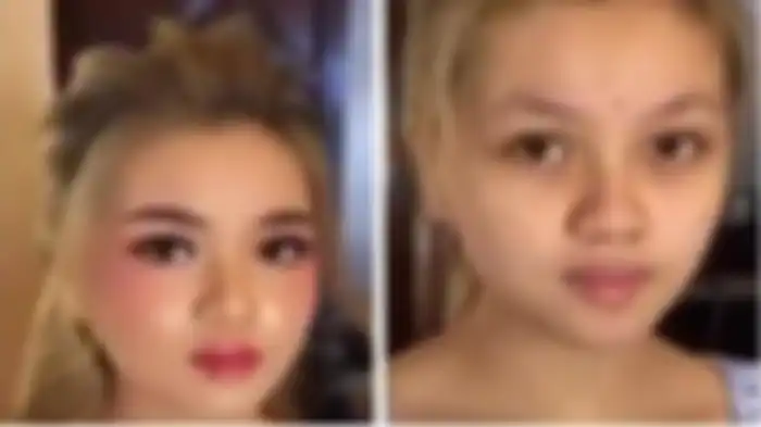 Angel Sepang tanpa make up