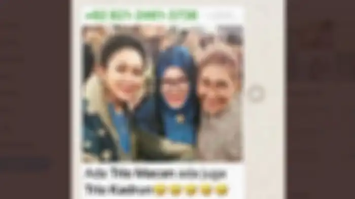 Susi Pudjiastuti dituding kadrun. Foto Susi bersama kedua putri mantan Presiden Soeharto, Siti Hardiyanti Rukmana dan Titiek Soeharto, disebut sebagai trio kardun. 