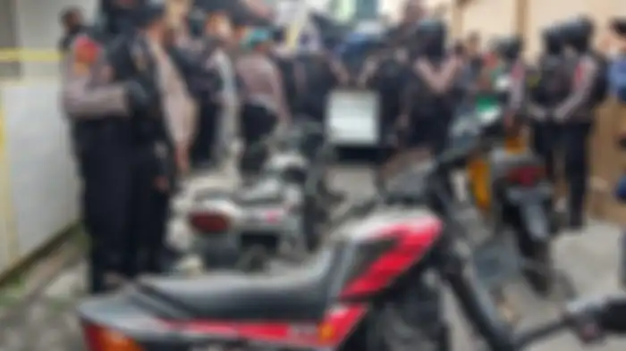 Saudara Yamaha RX-king dan puluhan motor lainnya disita polisi.