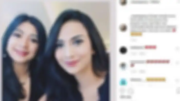 Foto Vanessa Angel bersama sang adik, Mayang Sary