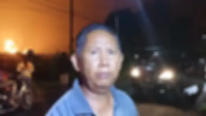 Tarsono (50), warga Desa Sukaurip, Kecamatan Balongan, Kabupaten Indramayu, Senin (29/3/2021). 