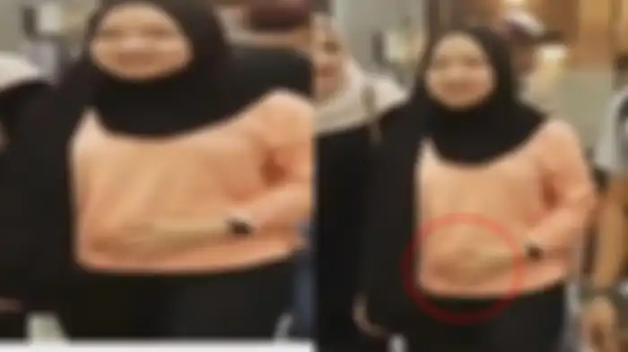 Video Nissa Sabyan elus perut buncit yang viral di media sosial