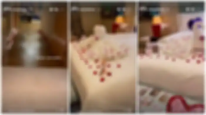 Kamar pengantin tempat Atta dan Aurel habiskan malam pertama