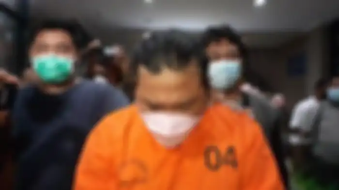 WH, pelaku penganiayaan di Mapolres Tangsel, Jalan Raya Promoter, Serpong, Kamis (20/5/2021)