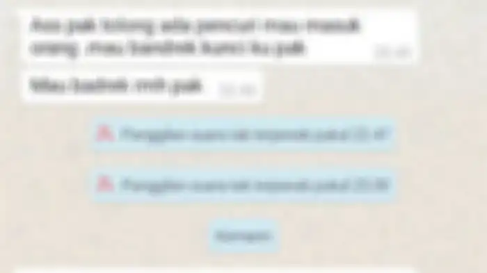 Isi chat Mbak Evi kepada tetangga