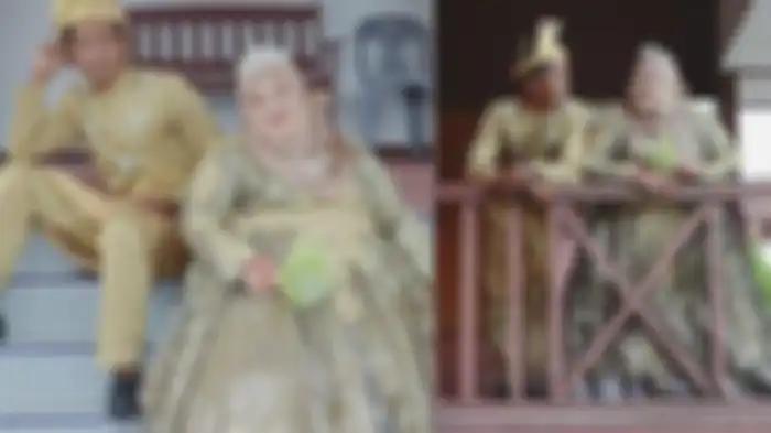 Pernikahan Nuur dan suami viral 