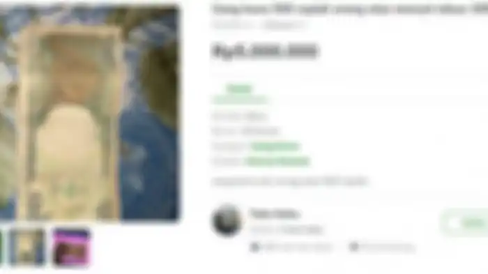 Uang Rp 500 orang utan dijual Rp 5 juta per lembar