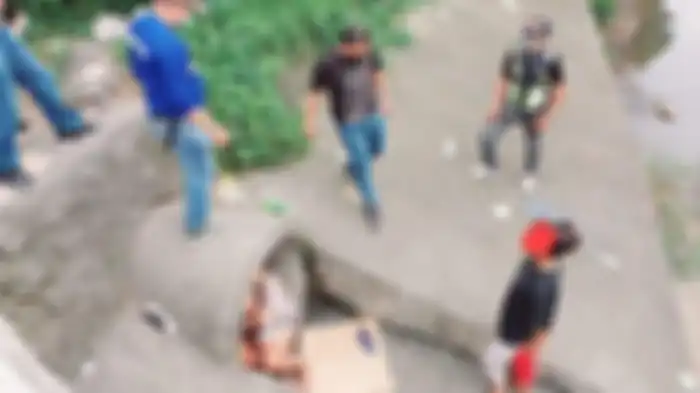 Lokasi penemuan bayi di bawah jembatan