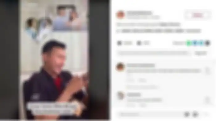 Unggahan sosok lelaki yang mirip Vincent Verhaag.