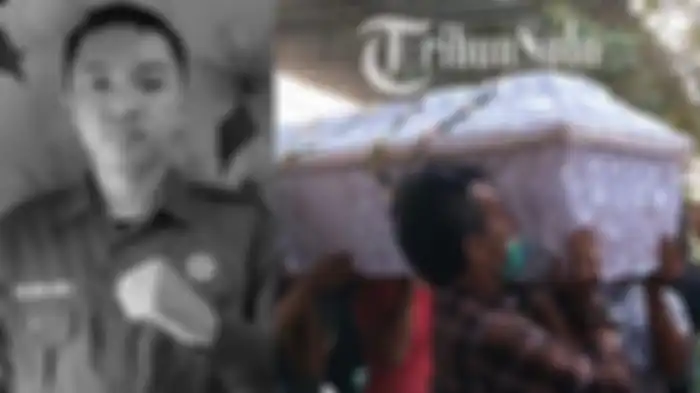 Jenazah GE yang meninggal saat diklat Menwa UNS di rumah duka Dusun Keti, Desa Dayu, Kecamatan Karangpandan, Kabupaten Karanganyar, Senin (25/10/2021).  