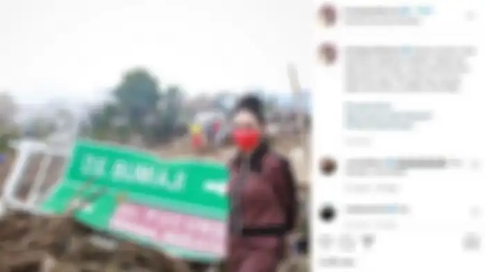 Krisdayanti tinjau langsug ke lokasi bencana banjir