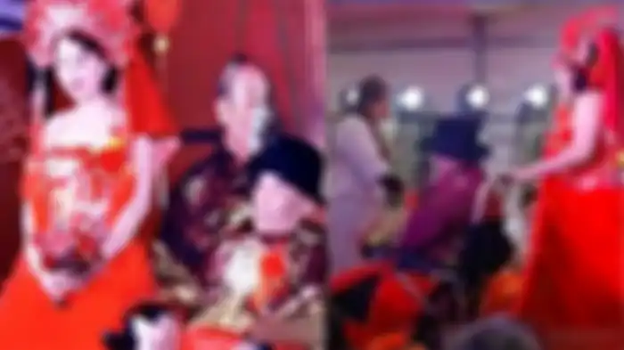 Potret pernikahan kakek 80 tahun dengan istrinya cantik jauh lebih muda 