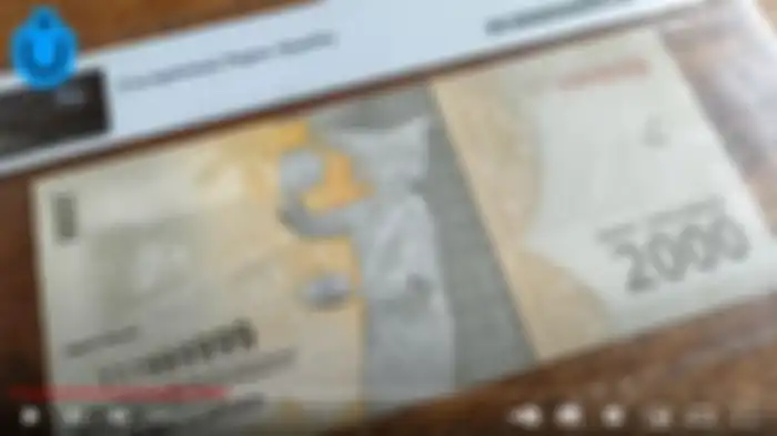 Uang kertas Rp ribu dibayar Rp 3 juta 