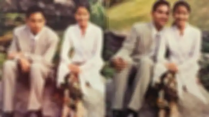 Foto pernikahan Amara dan Frans.