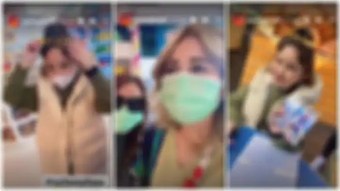 Liburan Ayu Ting Ting dan Bilqis di Los Angeles.
