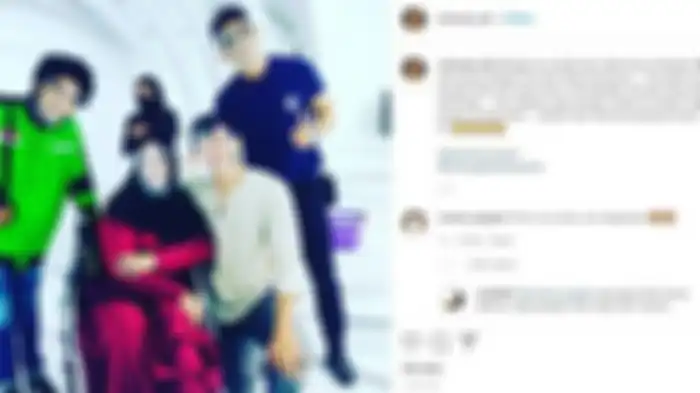 Potret Rohimah duduk di kursi roda