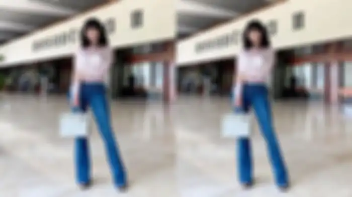 Bebizie tampil formal dengan gaya rambut pendek.