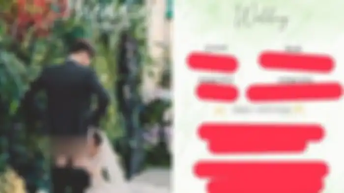Foto di kartu undangan ini dikritik netizen karena terlalu vulgar 