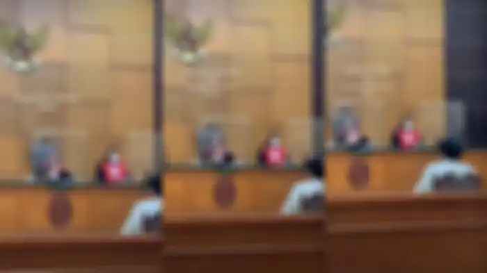 Gaga Muhammad saat ditegur Majelis Hakim