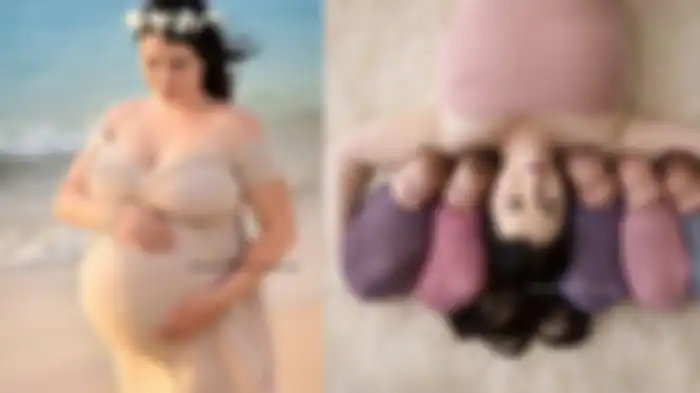 Kim melahirkan bayi kembar lima.