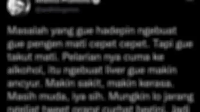 Curhatan Ardhito di Twitter.