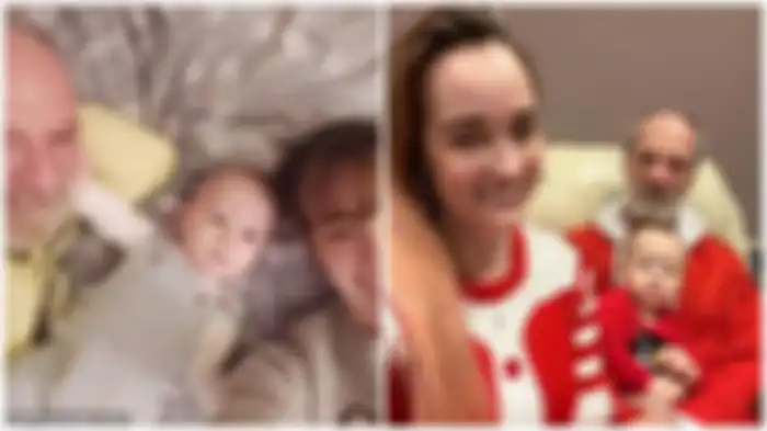 Vanessa dan Geza bersama anaknya