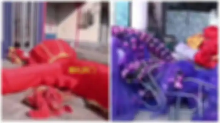 Pengantin pria ngamuk dan rusak semua dekorasi pernikahannya 