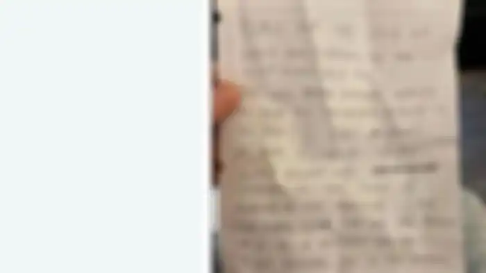 Surat yang berisi amarah tetangga.