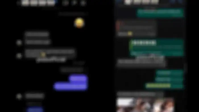 Chat yang diduga Salim Nauderer dan seseorang