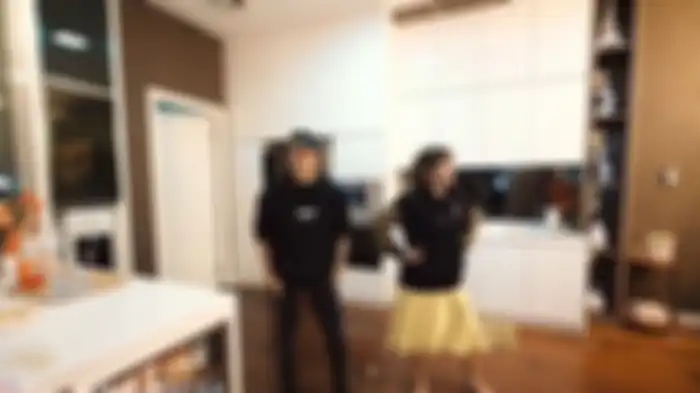 Ruang makan Ussy dan Andhika
