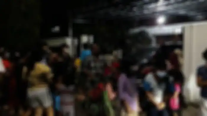 Rumah tempat korban yang empat penghuninya tewas tersetrum di Jalan Pulomas Barat 12, Pulogadung, Jakarta Timur, Minggu (20/3/2022).