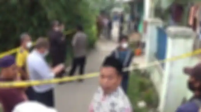 Lokasi Iska tewas ditusuk orang tak dikenal di Kampung Tegal Gede RT 002/006, Desa Mekar Mukti, Kecamatan Karangbahagia, Kabupaten Bekasi, Selasa (22/3/2022).