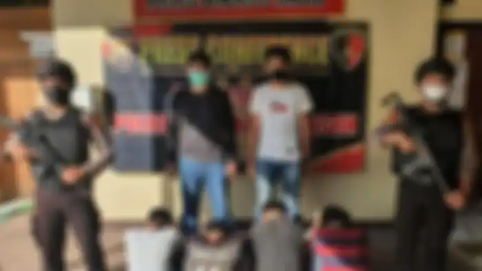 Keempat pelaku pemerkosaan siswi SMP di Bengkulu Tengah berhasil dibekuk Polres Bengkulu Tengah pada Kamis (24/3/2022)