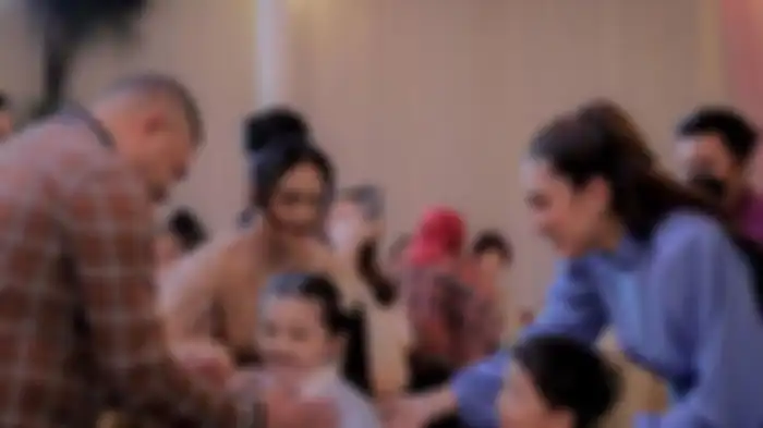 Ashanty ajak kedua anaknya ke perayaan ulang tahun Krisdayanti.