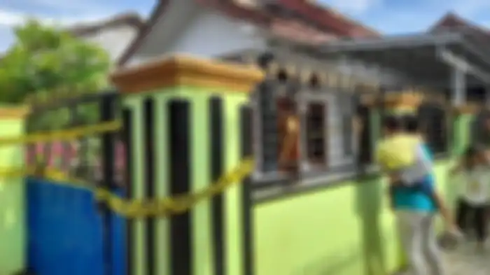 Kediaman korban pembunuhan di sebuah kampung di Desa Sentul, Kecamatan Kragilan, Kabupaten Serang, Banten