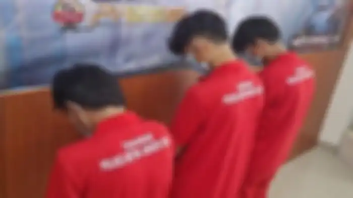 Para pelaku pemerkosaan terhadap seorang mahasiswi hingga meninggal dunia.